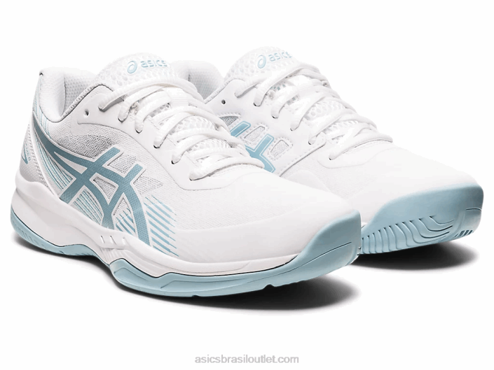 jogo de gel 8 462T3192 branco/azul fumaça Asics