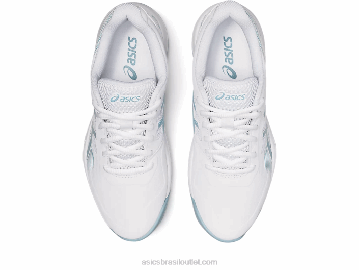 jogo de gel 8 462T3192 branco/azul fumaça Asics