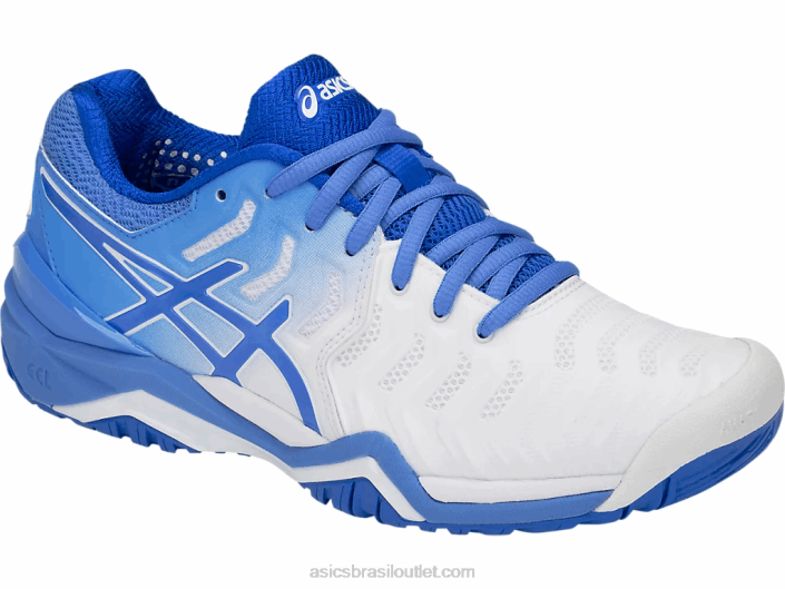 resolução de gel 7 462T4214 costa branca/azul Asics
