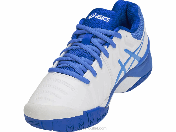 resolução de gel 7 462T4214 costa branca/azul Asics