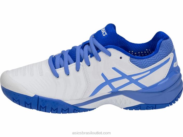 resolução de gel 7 462T4214 costa branca/azul Asics
