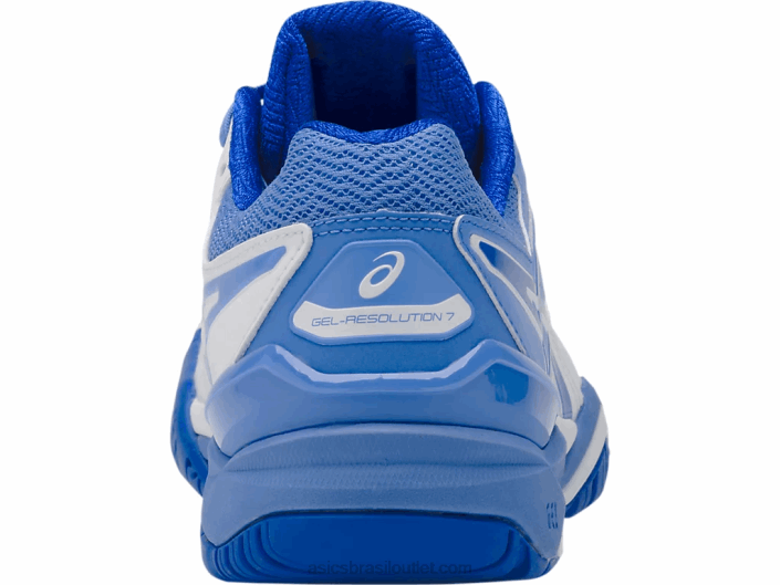 resolução de gel 7 462T4214 costa branca/azul Asics