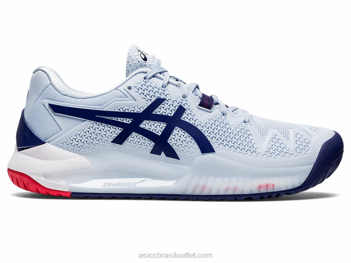 resolução de gel 8 de largura 462T3107 céu suave/mergulho azul Asics