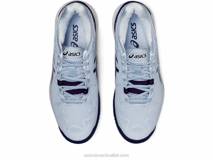 resolução de gel 8 de largura 462T3107 céu suave/mergulho azul Asics