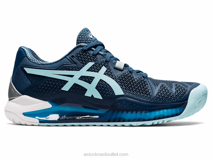 resolução de gel 8 de largura 462T3521 índigo claro/azul claro Asics