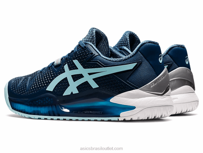 resolução de gel 8 de largura 462T3521 índigo claro/azul claro Asics