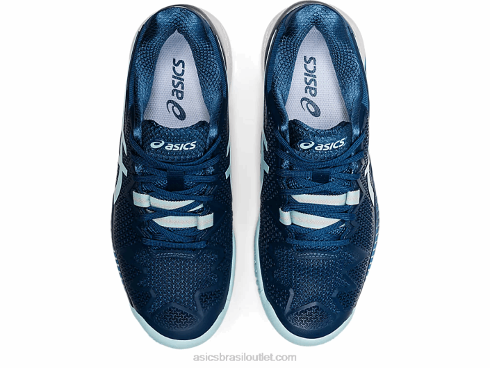 resolução de gel 8 de largura 462T3521 índigo claro/azul claro Asics