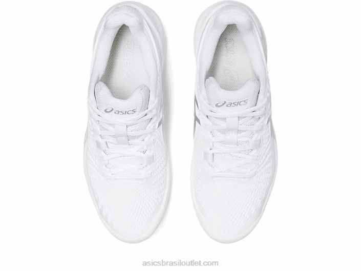 resolução de gel 9 462T2390 branco/prata pura Asics
