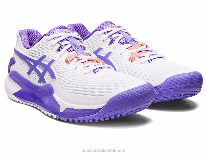 resolução de gel 9 oc 462T2528 branco/ametista Asics
