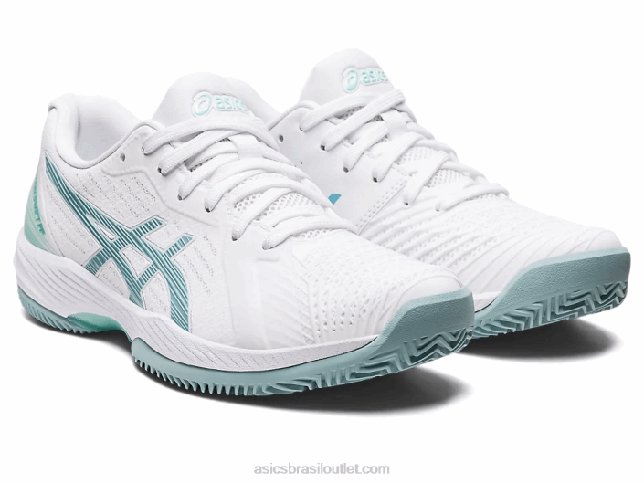 solução rápida ff argila 462T3175 branco/azul fumaça Asics