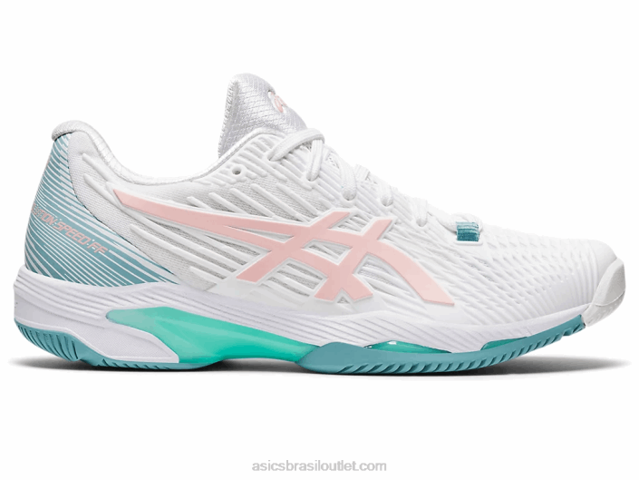 velocidade da solução ff 2 462T3168 branco/rosa fosco Asics