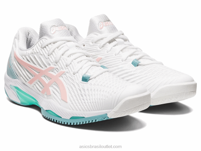 velocidade da solução ff 2 462T3168 branco/rosa fosco Asics