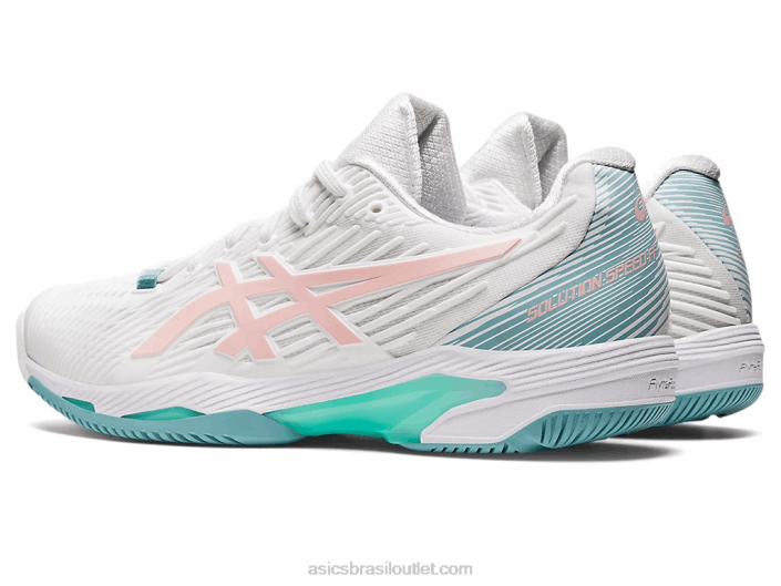 velocidade da solução ff 2 462T3168 branco/rosa fosco Asics