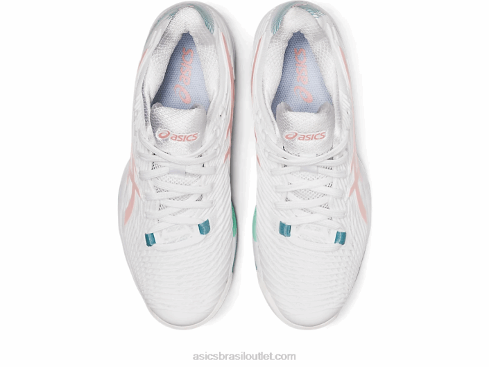 velocidade da solução ff 2 462T3168 branco/rosa fosco Asics