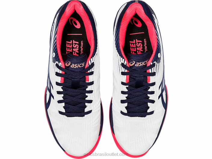 velocidade da solução ff 462T4189 branco/pavão Asics