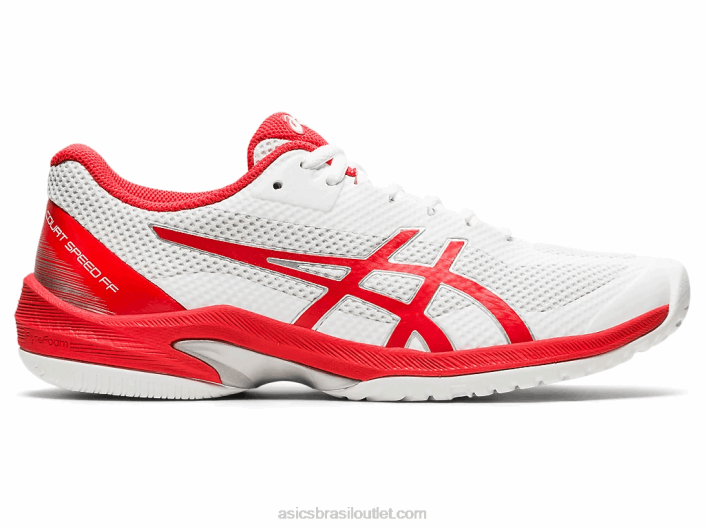 velocidade de corte ff 462T4102 branco/vermelho ardente Asics