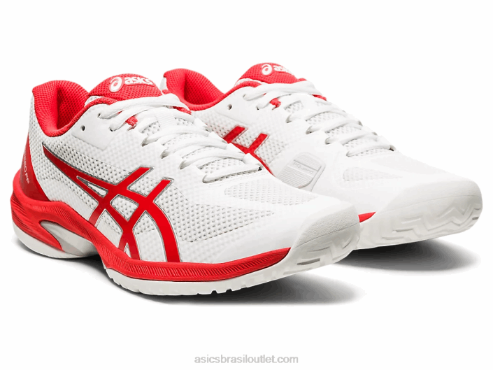 velocidade de corte ff 462T4102 branco/vermelho ardente Asics