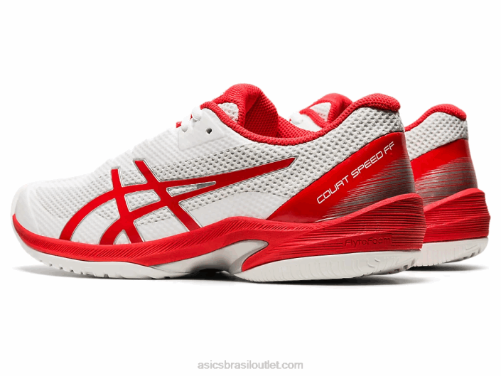 velocidade de corte ff 462T4102 branco/vermelho ardente Asics